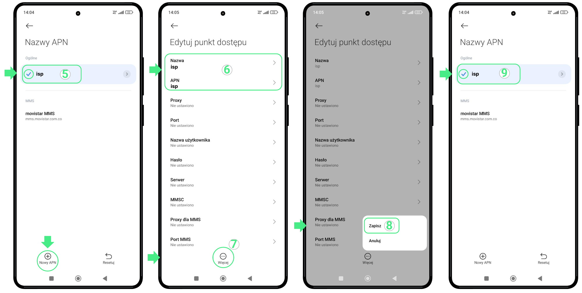 Xiaomi 14 APN Settings - Part 2