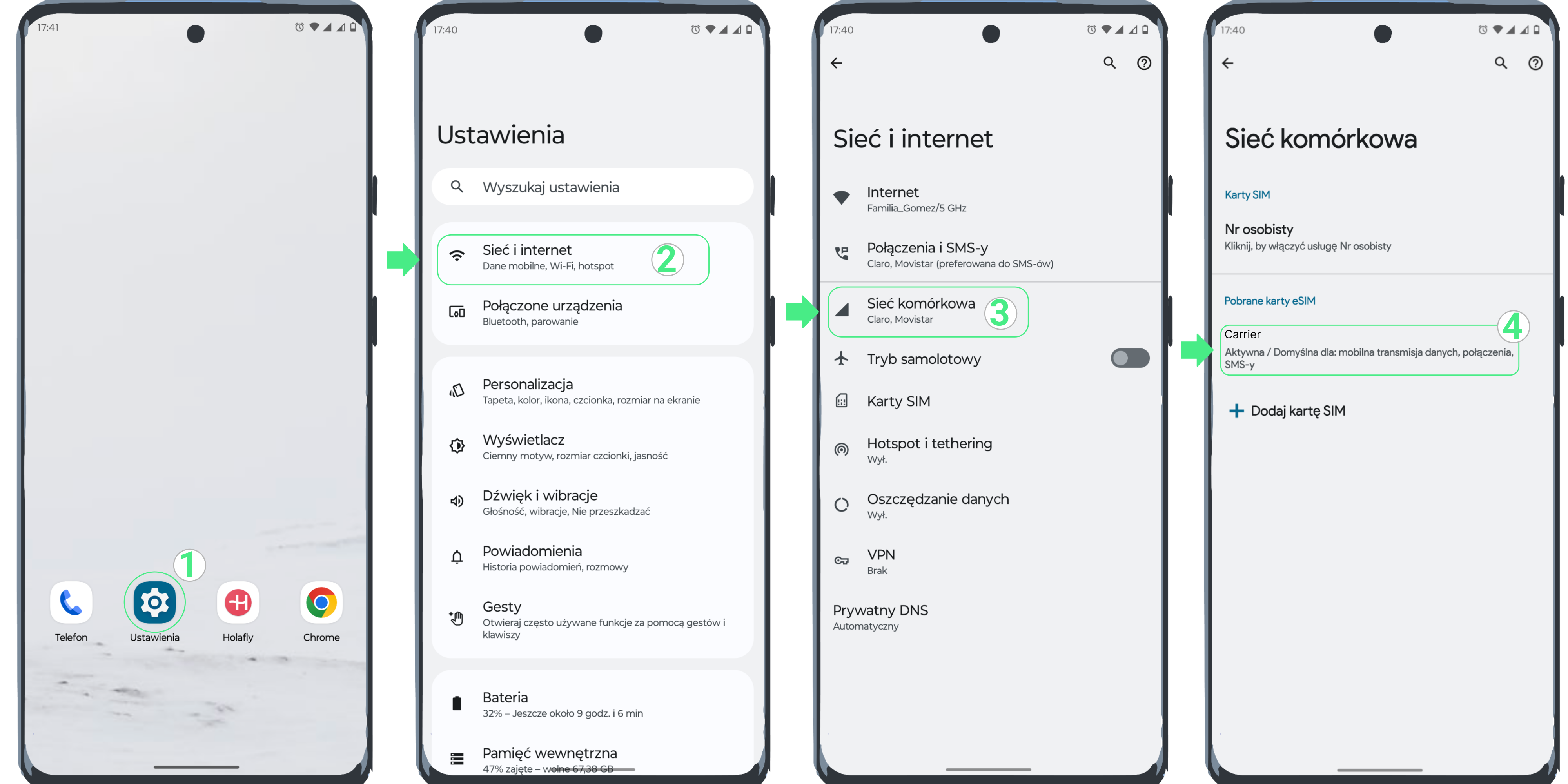 Motorola eSIM Settings - Part 1